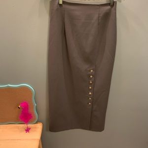 Vintage high waisted skirt cute buttons